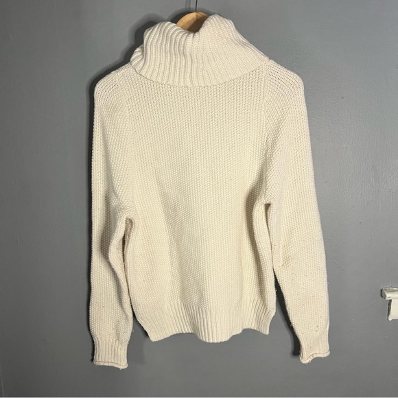 Madewell cream turtleneck knit sweater - Picture 8 of 9